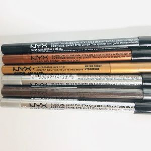 6pc NYX Waterproof Eyeliner Set